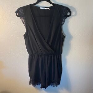 Kimchi Blue Black Lace Romper